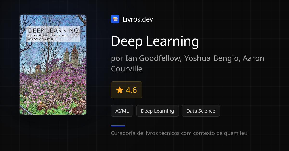 Deep Learning - Ian Goodfellow, Yoshua Bengio, Aaron Courville | Livros.dev